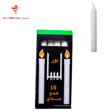 Factory Price Daily Use Unscented White Household Candle to Libya